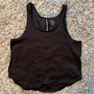 Abercrombie & Fitch Black Sport Tank w/ Mesh XS